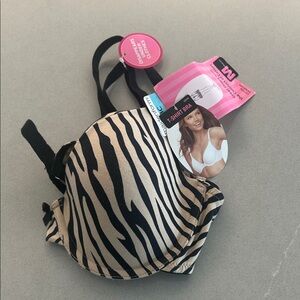 Maidenform Black and Tan Animal Print T-Shirt Bra